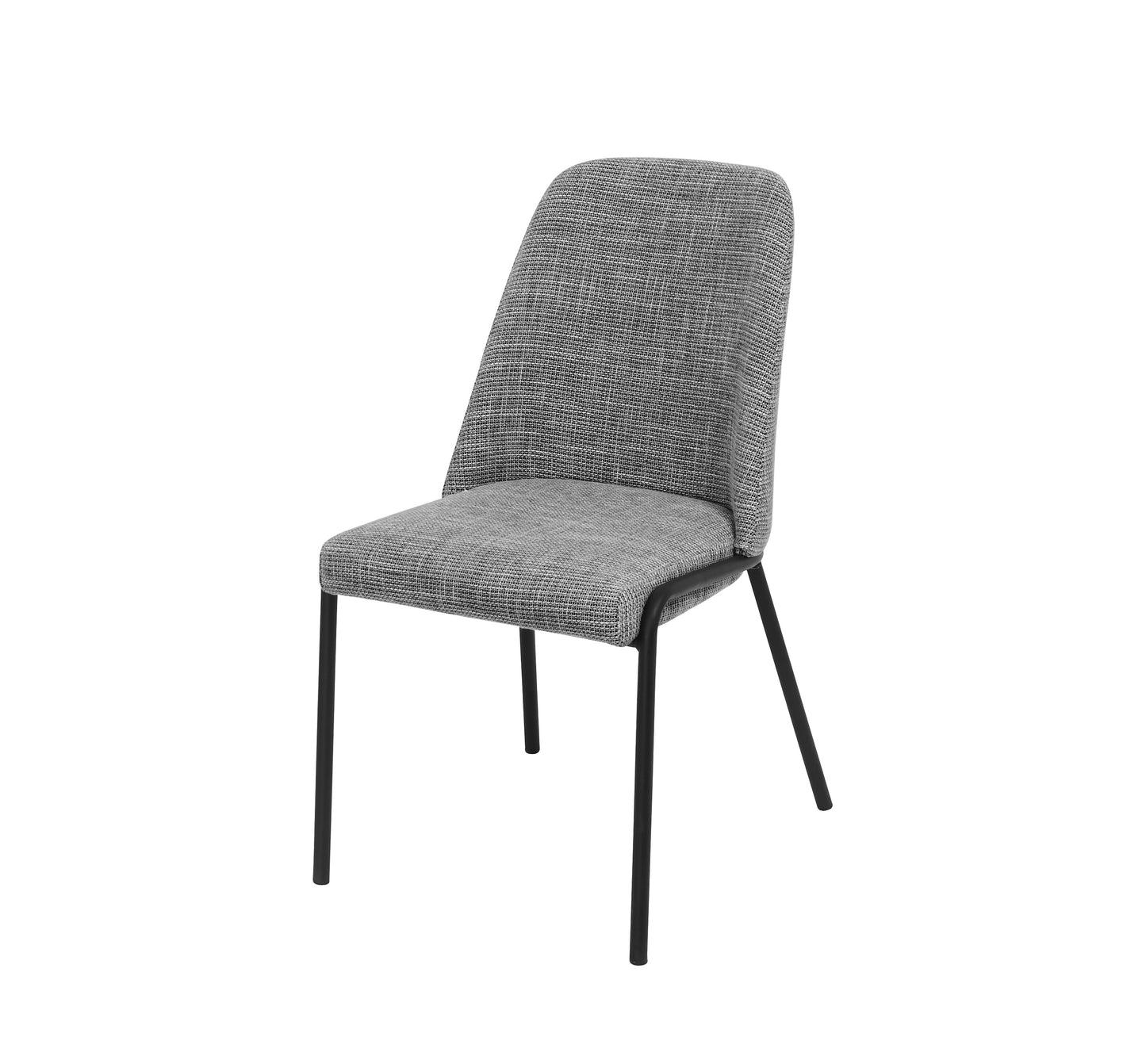 Pack de 4 Sillas Vermont - Diseño Escandinavo con Estructura Metálica y Tapizado en Tela