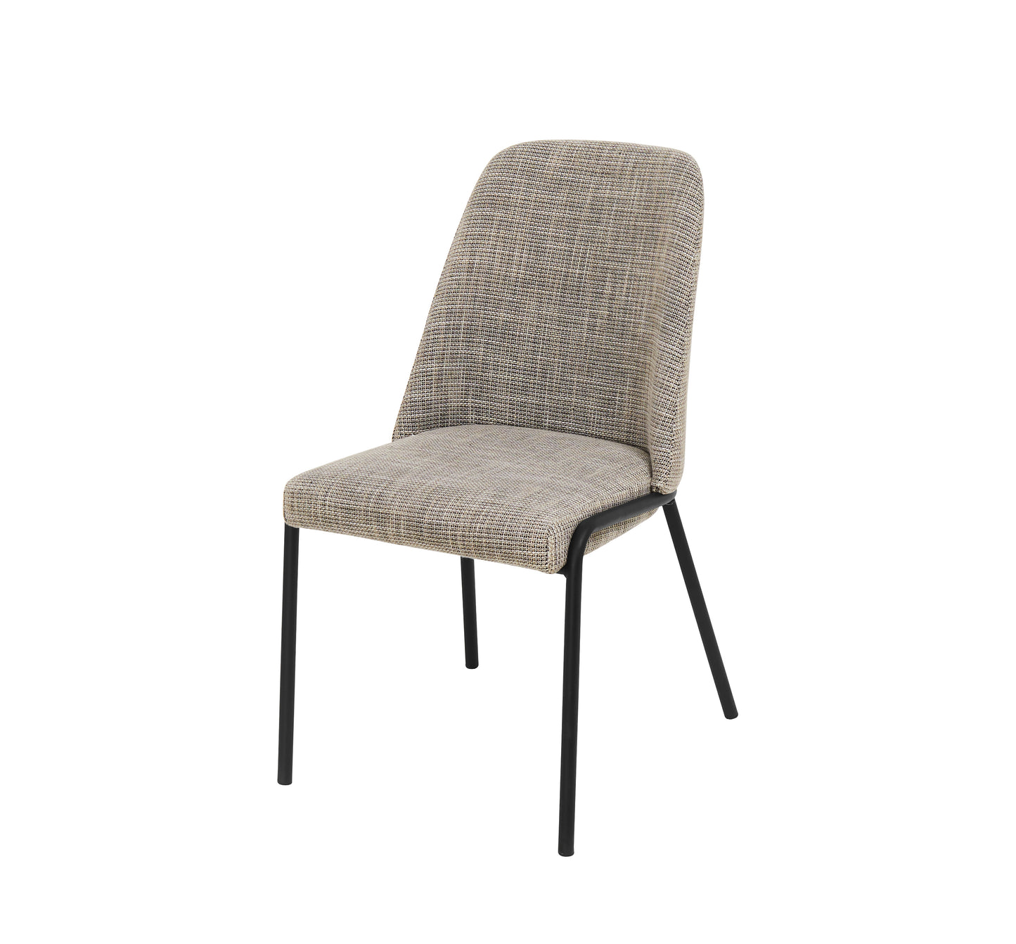 Pack de 4 Sillas Vermont - Diseño Escandinavo con Estructura Metálica y Tapizado en Tela