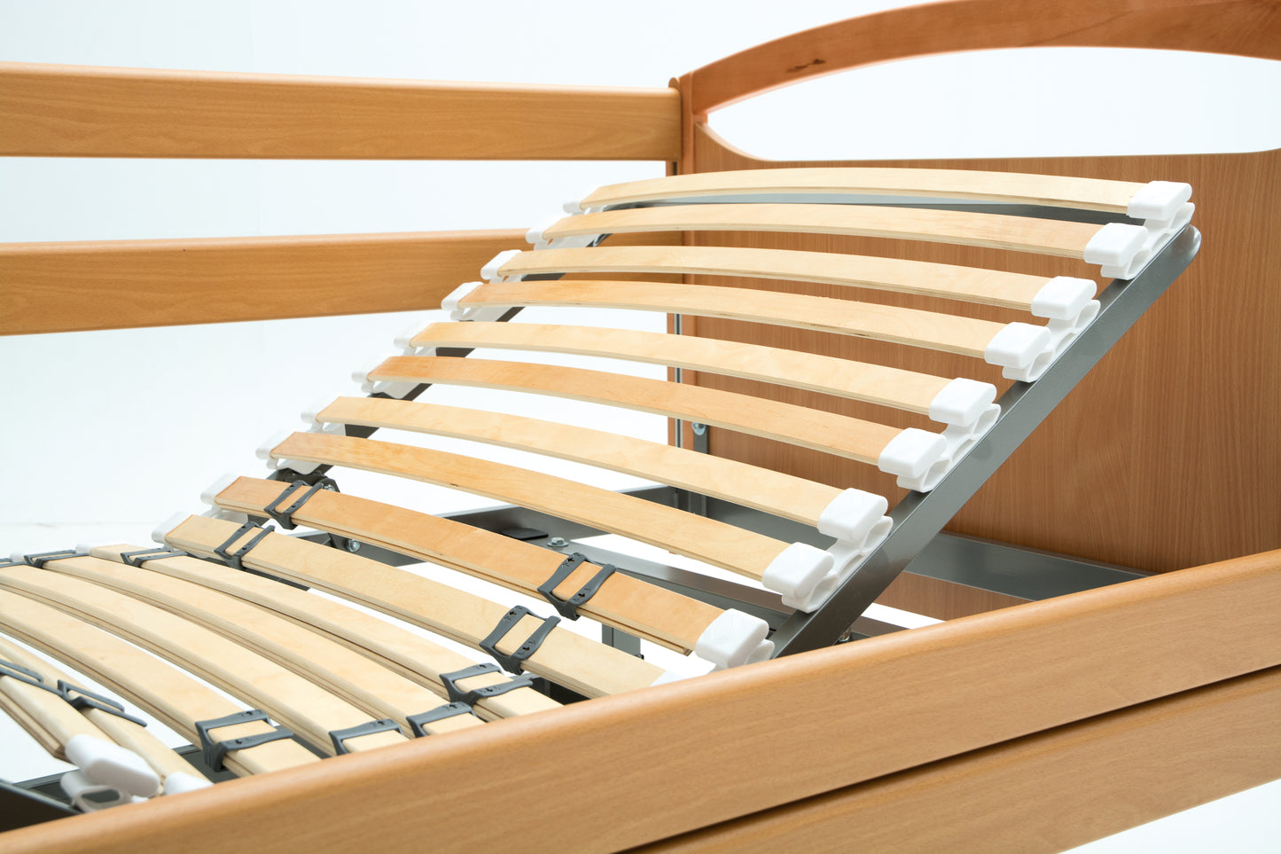 Cama Eléctrica articulada Ricote con Motorización y acabado en madera. Incluye Colchón Viscoelástico - 105 x190