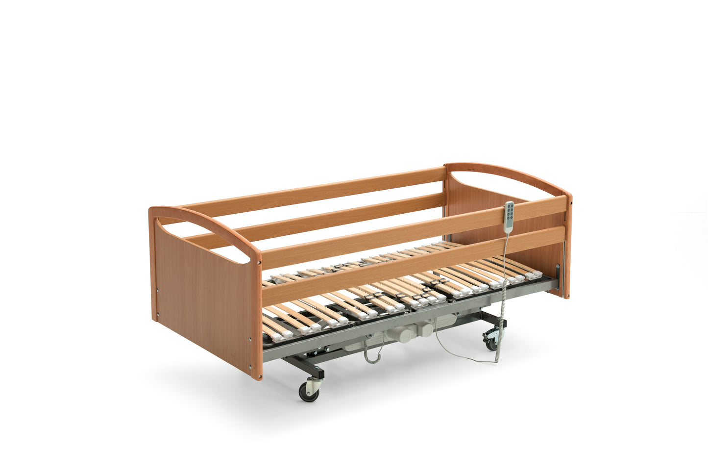 Cama Eléctrica articulada Ricote con Motorización y acabado en madera. Incluye Colchón Viscoelástico - 105 x190