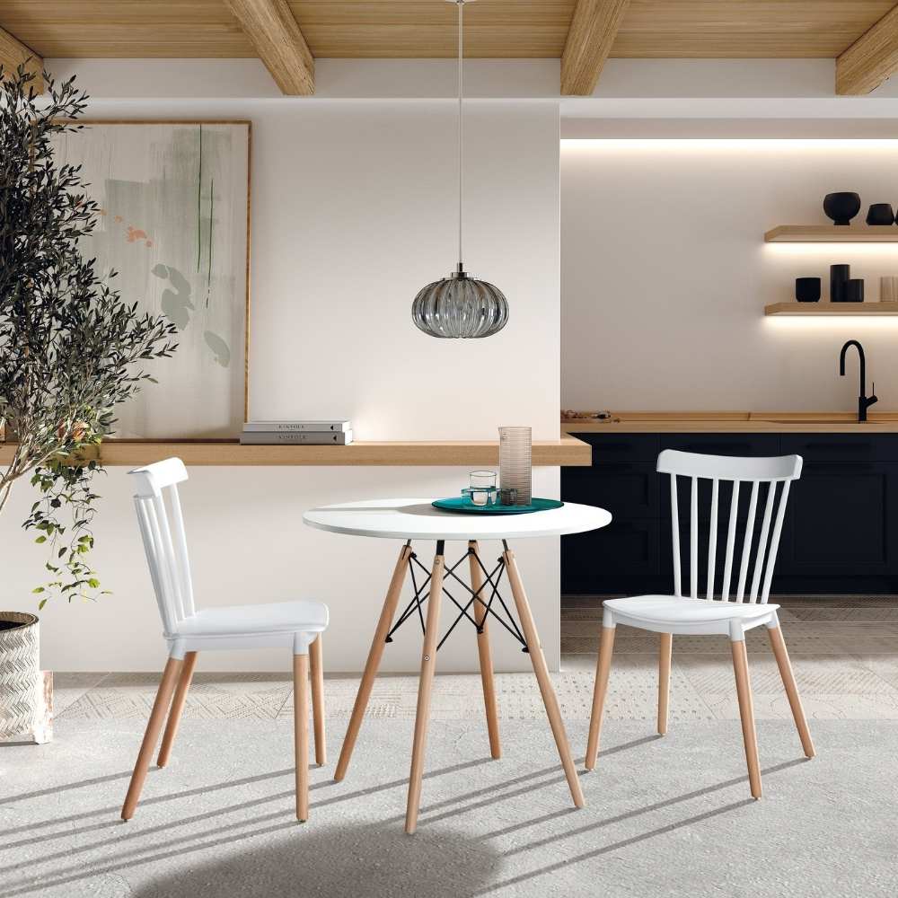 Set de 4 Sillas Nórdicas de Comedor Alna con Diseño Elegante y Moderno