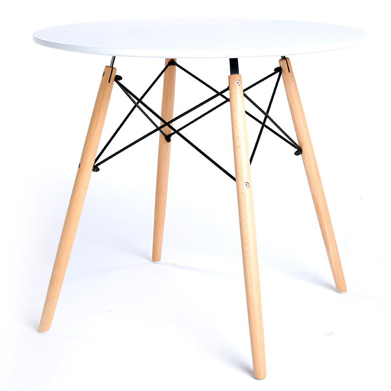 Mesa Redonda Nórdica de Madera Natural - Diseño Elegante en 80cm y 100cm