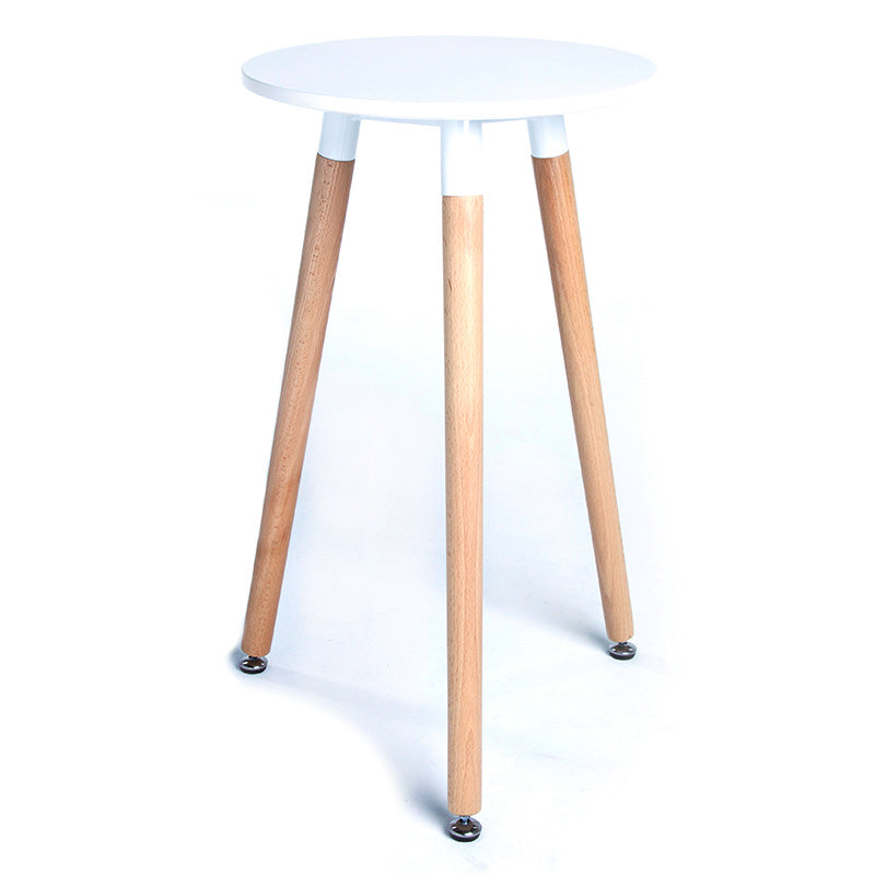 Mesita Auxiliar Nórdica de Madera Natural - Elegante y Minimalista, Diámetro 40cm
