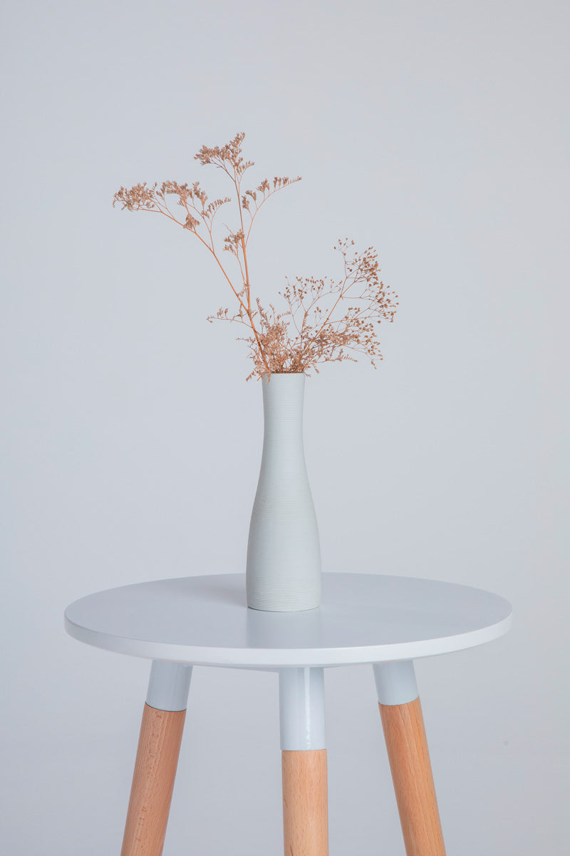 Mesita Auxiliar Nórdica de Madera Natural - Elegante y Minimalista, Diámetro 40cm